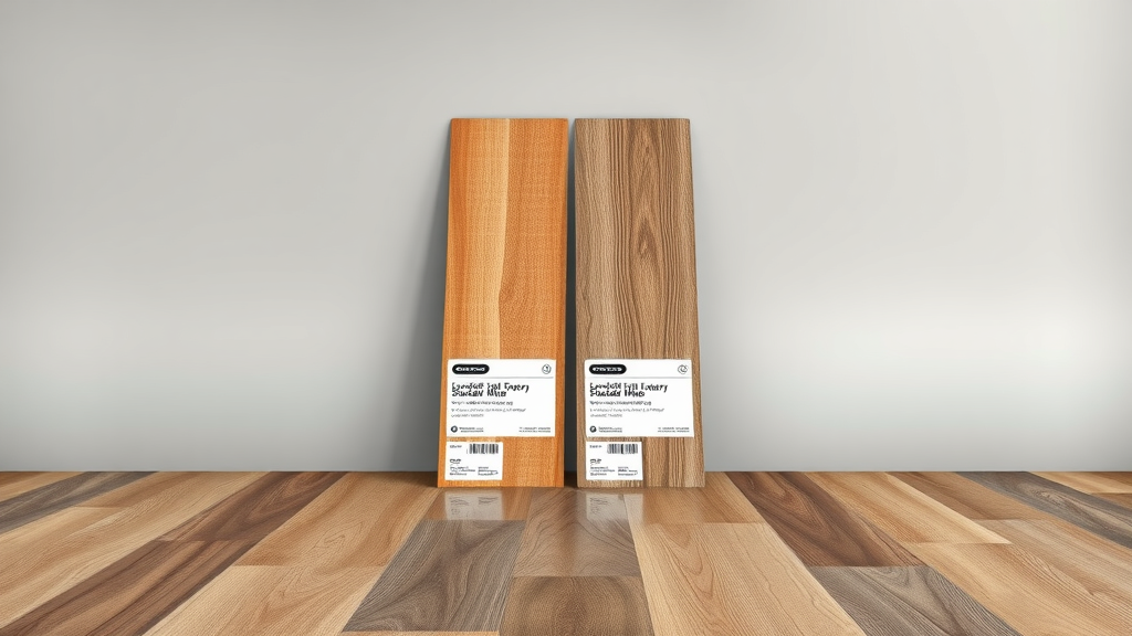 Luxury and standard vinyl floor planks side by side, thickness and textures comparison for Myrtle Beach SC