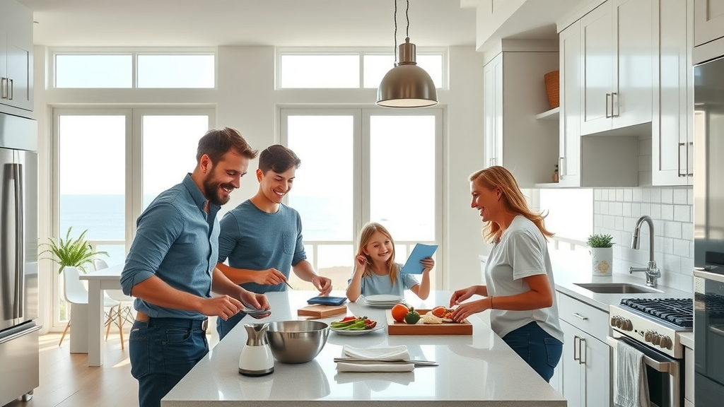 modern kitchen remodel with family - small remodeling projects pawleys island sc