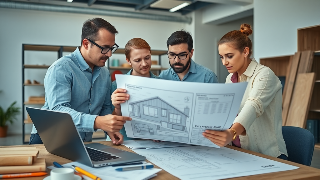 professional contractor team reviewing small remodeling projects pawleys island sc