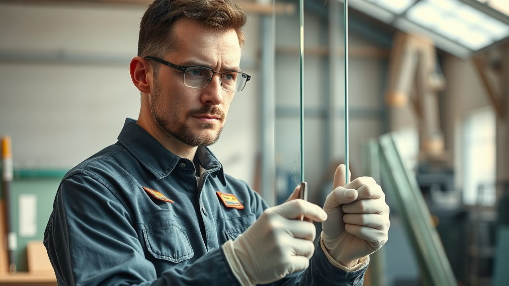 glass repair in conway sc professional glazier repairing window glass indoors workshop