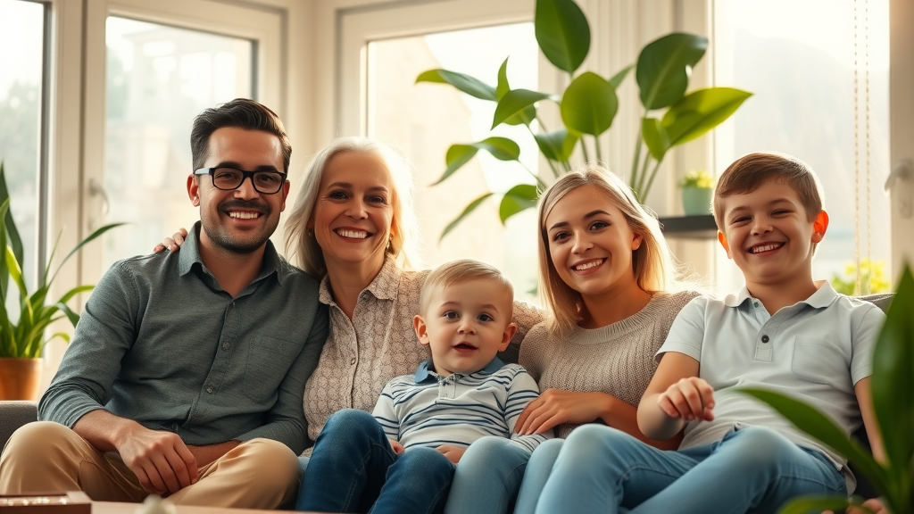 family enjoying cozy living room after window repair conway sc modern windows comfort energy savings