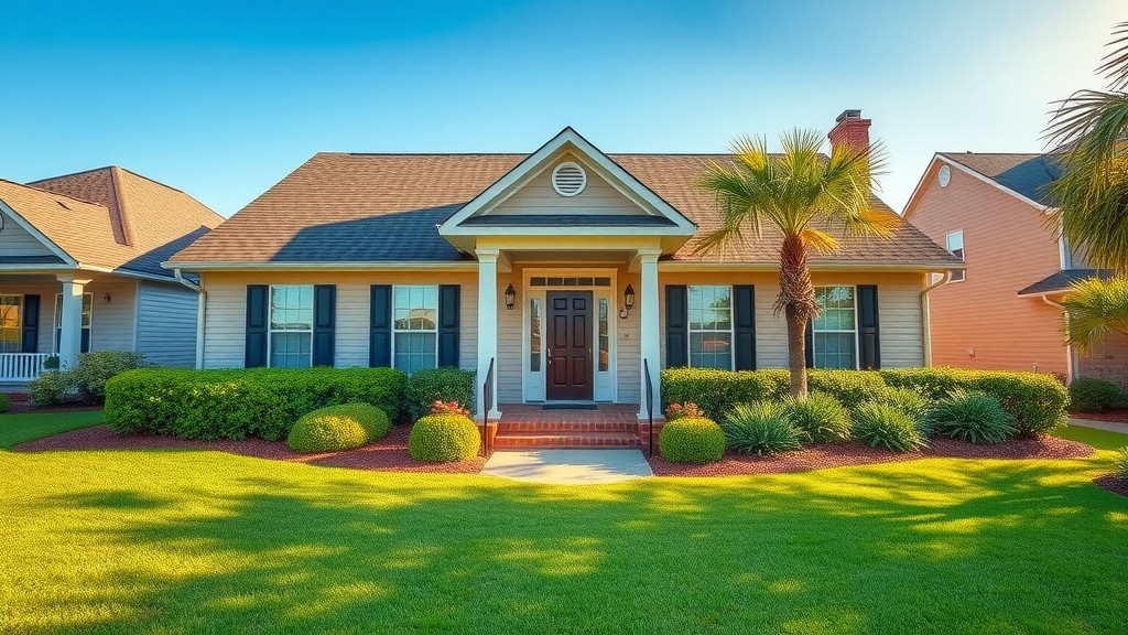 charming residential home in conway sc with lush landscaping and excellent curb appeal after bathroom remodel